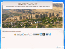 Tablet Screenshot of ahmetziyaatalay.wordpress.com