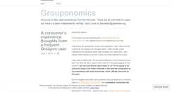 Desktop Screenshot of grouponexperiences.wordpress.com