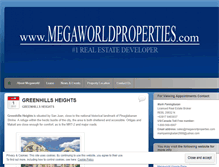 Tablet Screenshot of megaworldproperties.wordpress.com