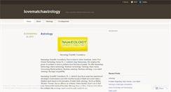Desktop Screenshot of lovematchastrology.wordpress.com