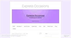 Desktop Screenshot of expressoccasions.wordpress.com