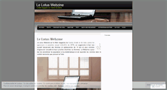 Desktop Screenshot of lelotuswebzine.wordpress.com