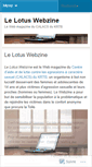 Mobile Screenshot of lelotuswebzine.wordpress.com