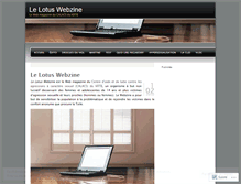 Tablet Screenshot of lelotuswebzine.wordpress.com