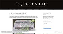 Desktop Screenshot of fiqhulhadith.wordpress.com