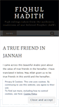 Mobile Screenshot of fiqhulhadith.wordpress.com
