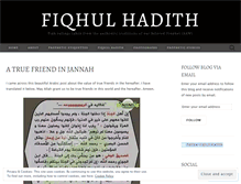 Tablet Screenshot of fiqhulhadith.wordpress.com