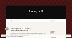 Desktop Screenshot of kksalq2178.wordpress.com