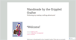 Desktop Screenshot of crippledcrafter.wordpress.com