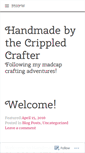 Mobile Screenshot of crippledcrafter.wordpress.com