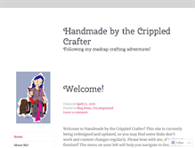 Tablet Screenshot of crippledcrafter.wordpress.com