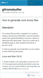 Mobile Screenshot of glframebuffer.wordpress.com
