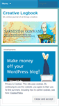 Mobile Screenshot of creativelogbook.wordpress.com