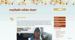 Desktop Screenshot of maribethdoerr.wordpress.com