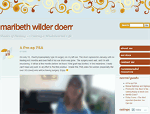 Tablet Screenshot of maribethdoerr.wordpress.com