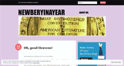 Desktop Screenshot of newberyinayear.wordpress.com
