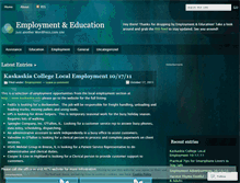 Tablet Screenshot of education2employment.wordpress.com