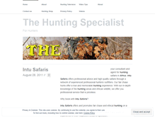 Tablet Screenshot of huntingspecialist.wordpress.com