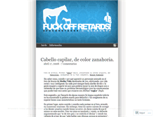 Tablet Screenshot of fuckretards.wordpress.com