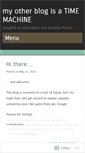 Mobile Screenshot of myotherblogisatimemachine.wordpress.com