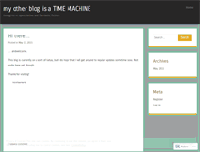Tablet Screenshot of myotherblogisatimemachine.wordpress.com