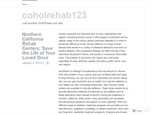 Tablet Screenshot of coholrehab123.wordpress.com