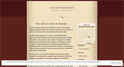 Desktop Screenshot of legadosefardi.wordpress.com