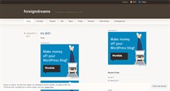 Desktop Screenshot of foreigndreams.wordpress.com