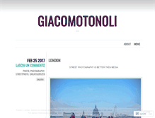 Tablet Screenshot of giacomotonoli.wordpress.com