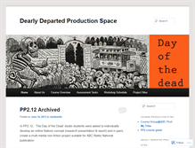 Tablet Screenshot of dearlydepartedprod.wordpress.com