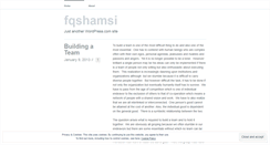 Desktop Screenshot of fqshamsi.wordpress.com