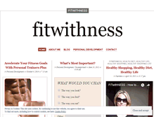 Tablet Screenshot of fitwithness.wordpress.com