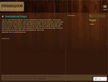 Tablet Screenshot of mrssexyone.wordpress.com