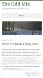 Mobile Screenshot of oddmix.wordpress.com
