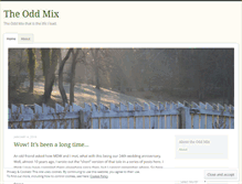 Tablet Screenshot of oddmix.wordpress.com