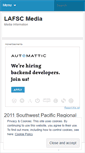 Mobile Screenshot of lafscmedia.wordpress.com
