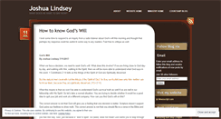 Desktop Screenshot of joshuadlindsey.wordpress.com