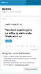 Mobile Screenshot of notizie.wordpress.com
