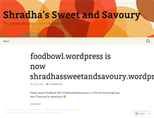 Tablet Screenshot of foodbowl.wordpress.com