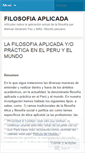 Mobile Screenshot of filosofiaaplicada.wordpress.com