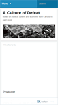 Mobile Screenshot of acultureofdefeat.wordpress.com