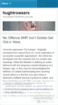 Mobile Screenshot of hughtrowsers.wordpress.com