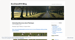Desktop Screenshot of ecoclass2010.wordpress.com