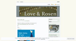 Desktop Screenshot of loveandrosen.wordpress.com