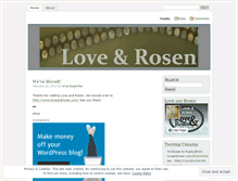 Tablet Screenshot of loveandrosen.wordpress.com