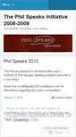 Mobile Screenshot of philspeaks324.wordpress.com