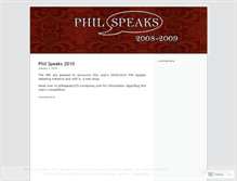 Tablet Screenshot of philspeaks324.wordpress.com