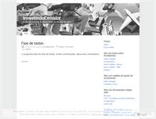 Tablet Screenshot of investindoemvalor.wordpress.com
