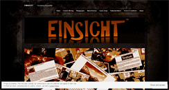 Desktop Screenshot of einsichtig.wordpress.com