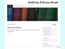 Tablet Screenshot of falconsread.wordpress.com